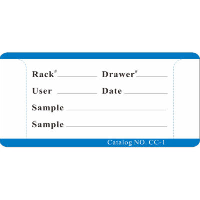 Label Card for Drawer Racks